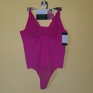 Sofia Intimates Thong Bodysuit size large 2 pink and 1 beige. New with tags.